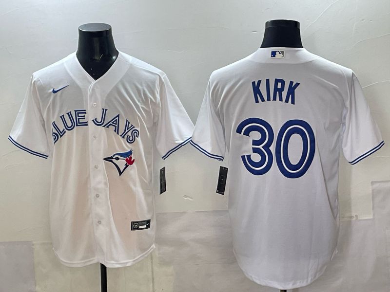 Men 2025 Toronto Blue Jays #30 Kirk white Game Nike MLB Jersey style 01